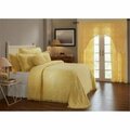 Better Trends Wedding Ring Collection King Size Bedspread, Yellow BSWRKIYE